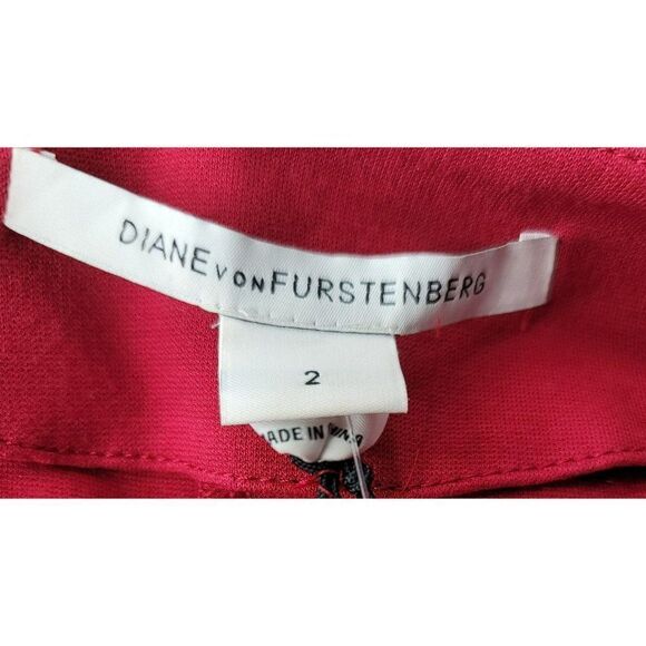 Diane von Furstenberg Red Saturn Dress Work to Play New Womens Size 2 DVF Sex - Picture 11 of 12